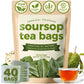 Tropical Teahouse Soursop Leaves Tea Bags - 40 Bags (2.82oz) - Natural, Gluten Free, Caffeine Free, Eco-conscious Packaging