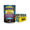 BUSHS BEST 15 oz Canned Seasoned Recipe Black Beans, Source of Plant Based Protein and Fiber, Low Fat, Gluten Free, (Pack of 12