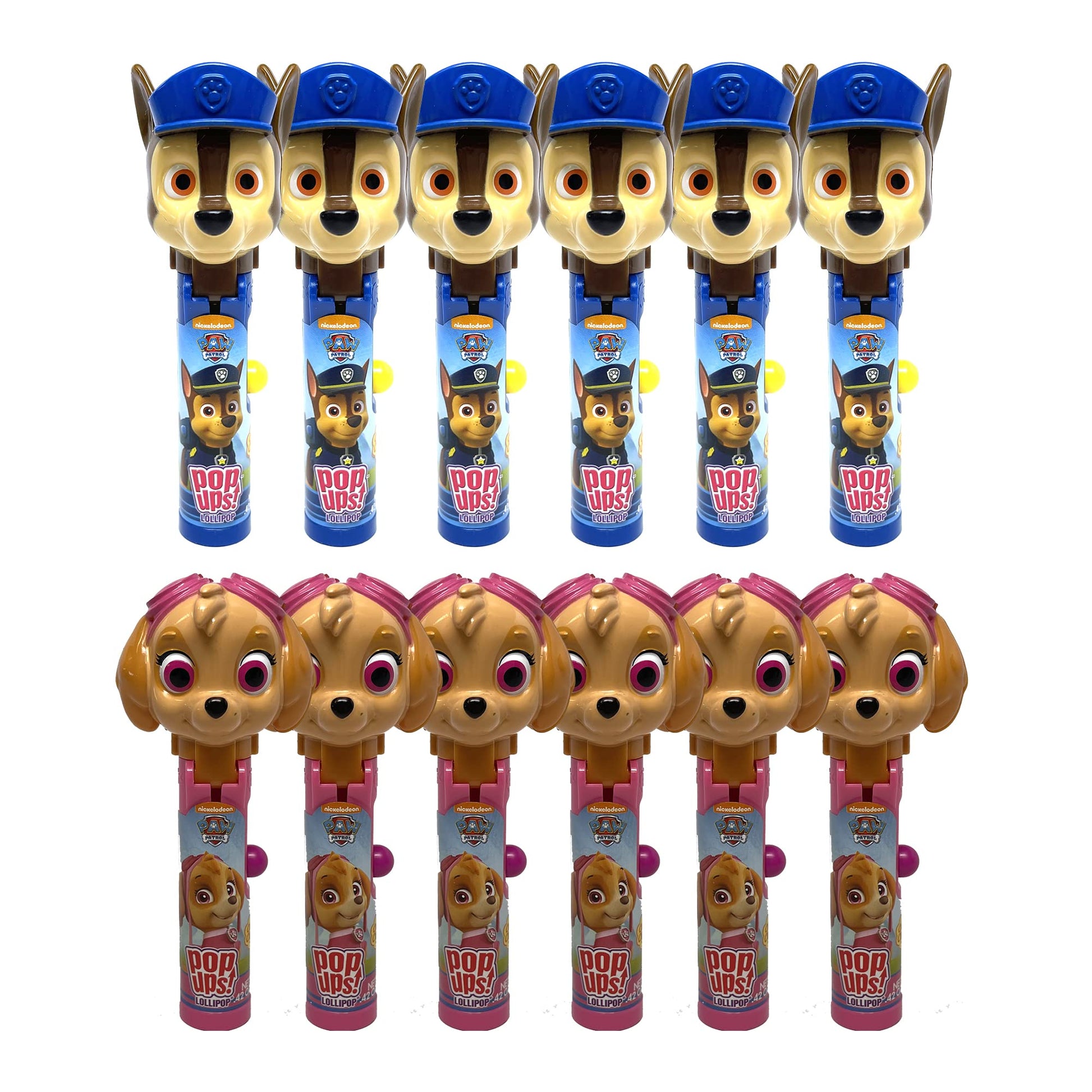 Pop Ups! Paw Patrol Lollipop Holder | Collectable Paw Patrol Toy Lollipop Case | Party Favors For Halloween, Goodie Bags, Pi