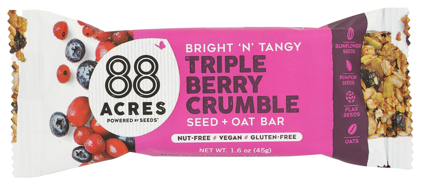 88 Acres, Triple Berry Blend Seed Bar, 16 Ounce