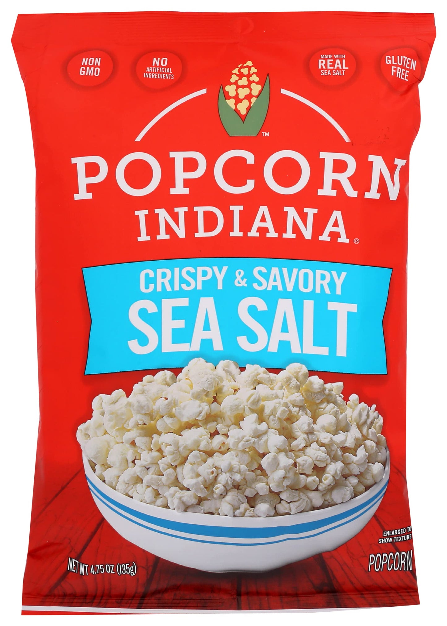 Popcorn, Indiana Sea Salt Popcorn, Family Pack Single 4.75 Oz
