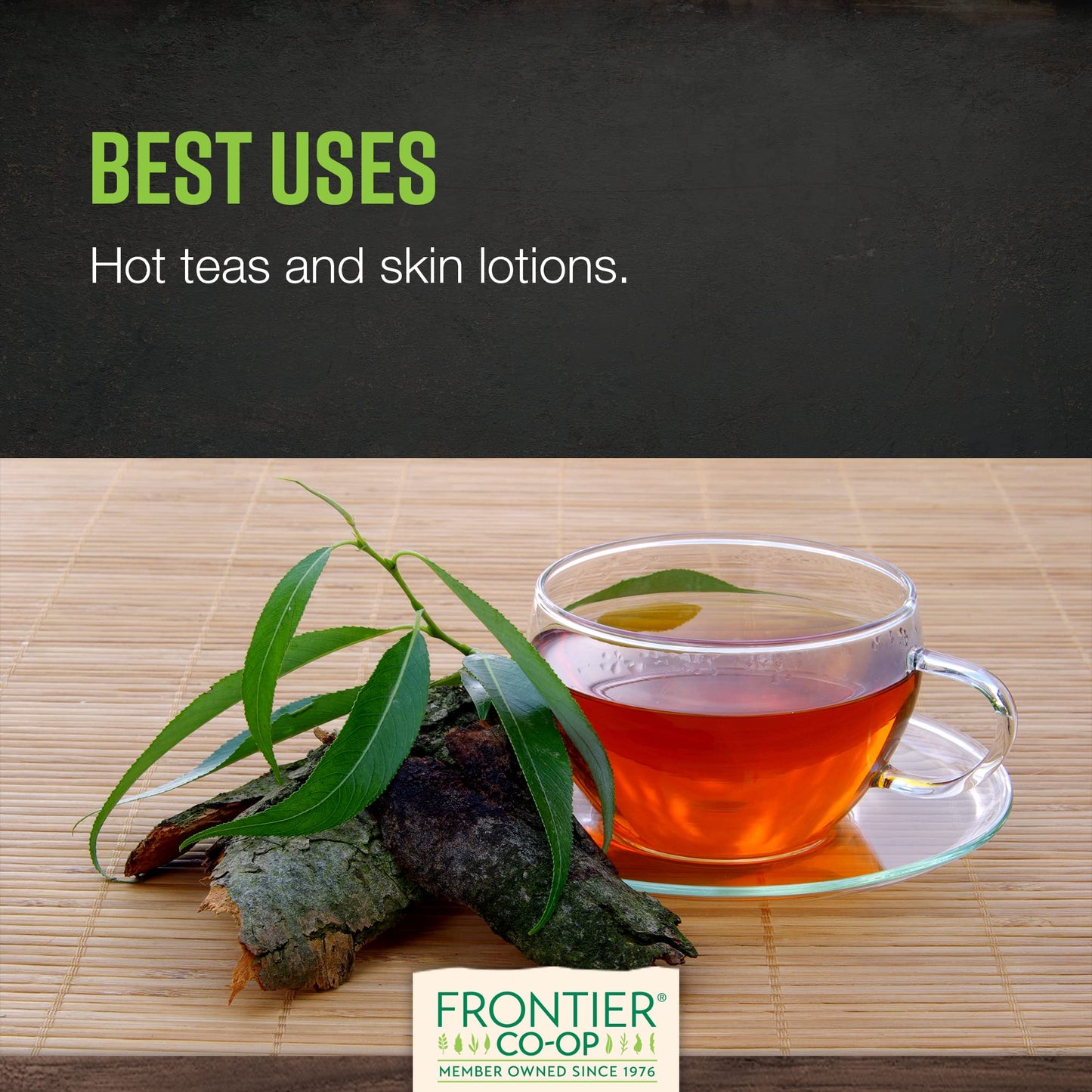 Frontier Co-op Organic Cut and Sifted White Willow Bark, 1 Pound