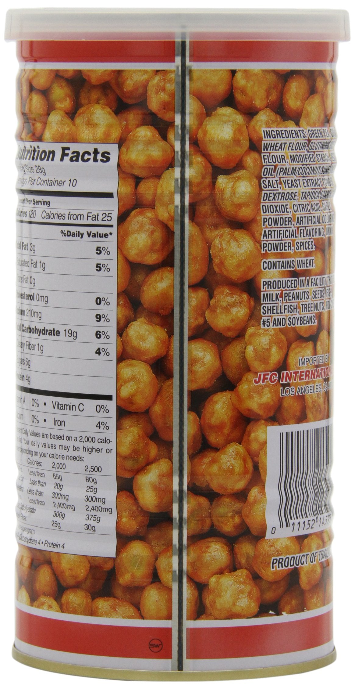 Hapi Spicy Sriracha Peas, Chili Garlic Coated Gren Peas, 9.9-Ounce (Pack Of 3)