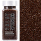 Brown Sanding Sugar Sprinkles, 4.6 oz Edible Sparkling Sugar Crystals for Baking Topping, Chocolate, Cupcakes, Cookies, Ice Crea