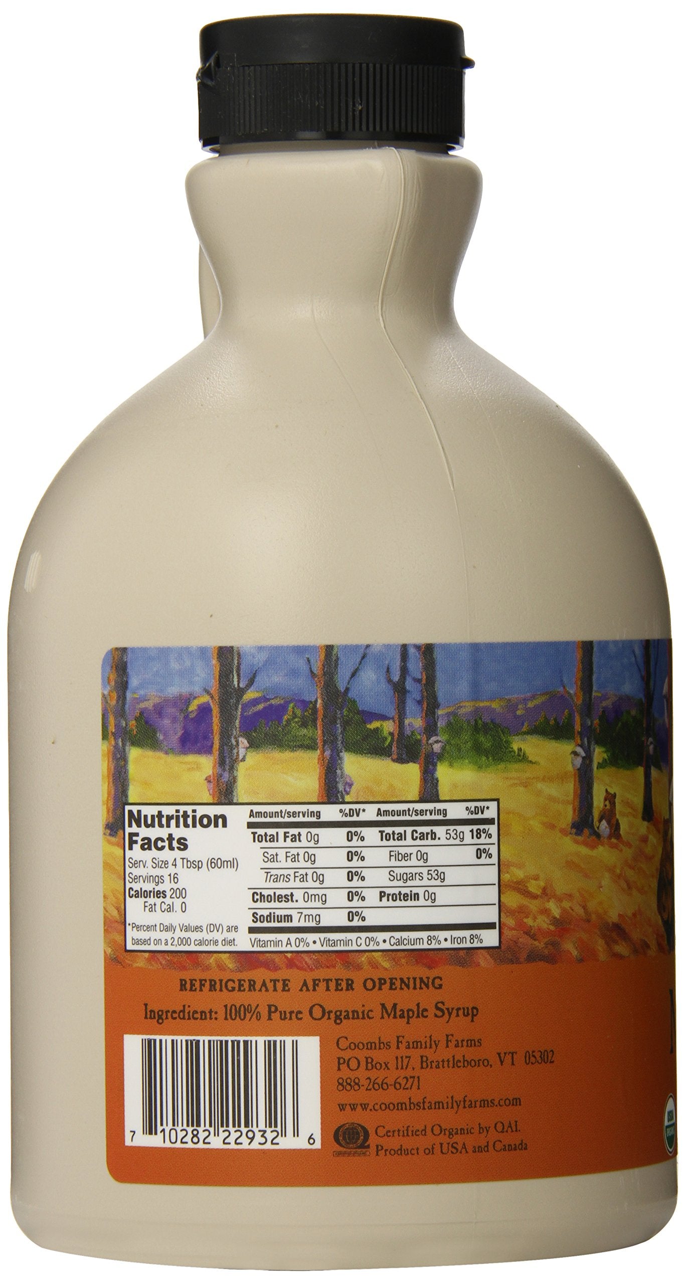 Coombs Family Farms Maple Syrup, Organic Grade A, Amber Color, Rich Taste, 32 Fl Oz