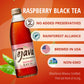 Tejava Raspberry Black Iced Tea  4 Pack  12oz Glass Bottles  Unsweetened  Non-GMO  Kosher  No Sugar or Sweeteners  No calories  No Preservatives  Brewed in Small Batches