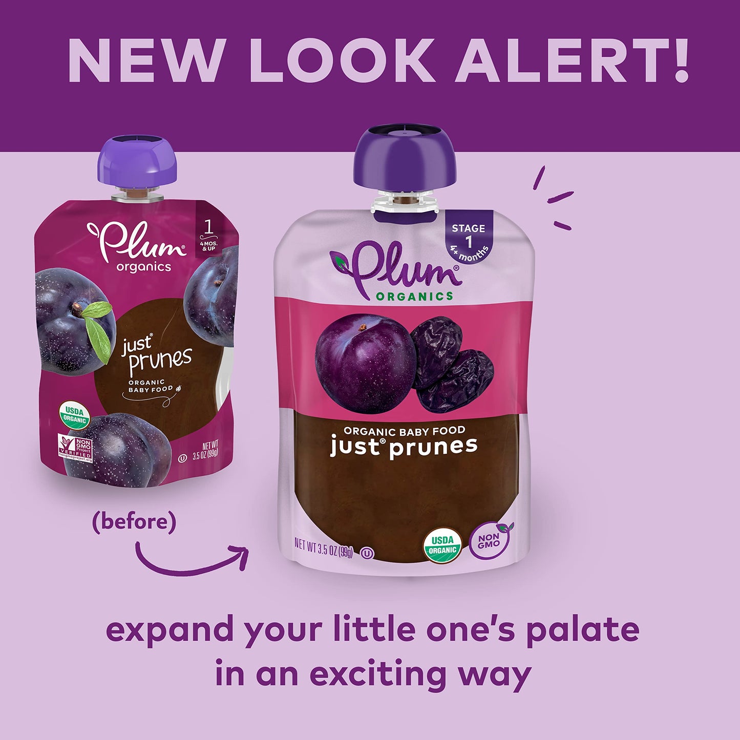 Plum Organics Just Prunes (6X3.5Oz )