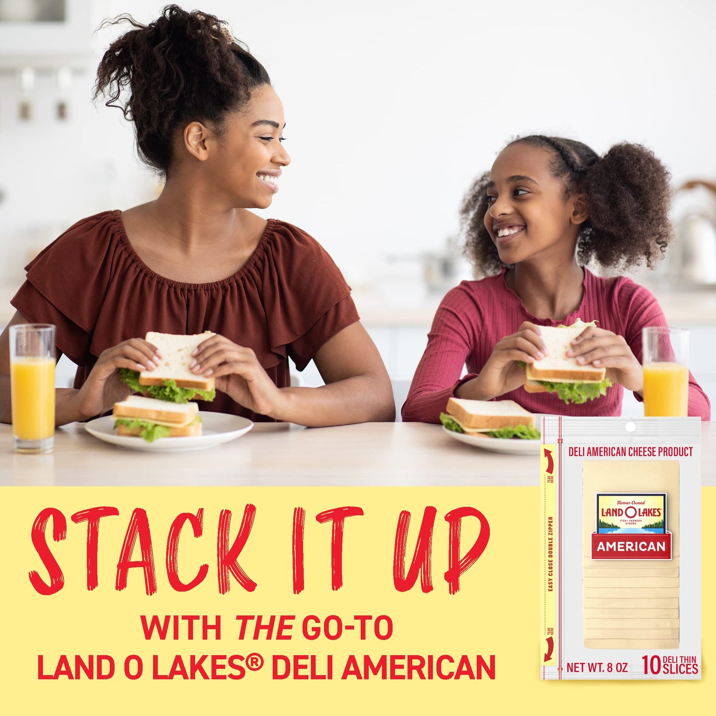 Land O Lakes Sliced White Deli American Cheese Product, 8 oz
