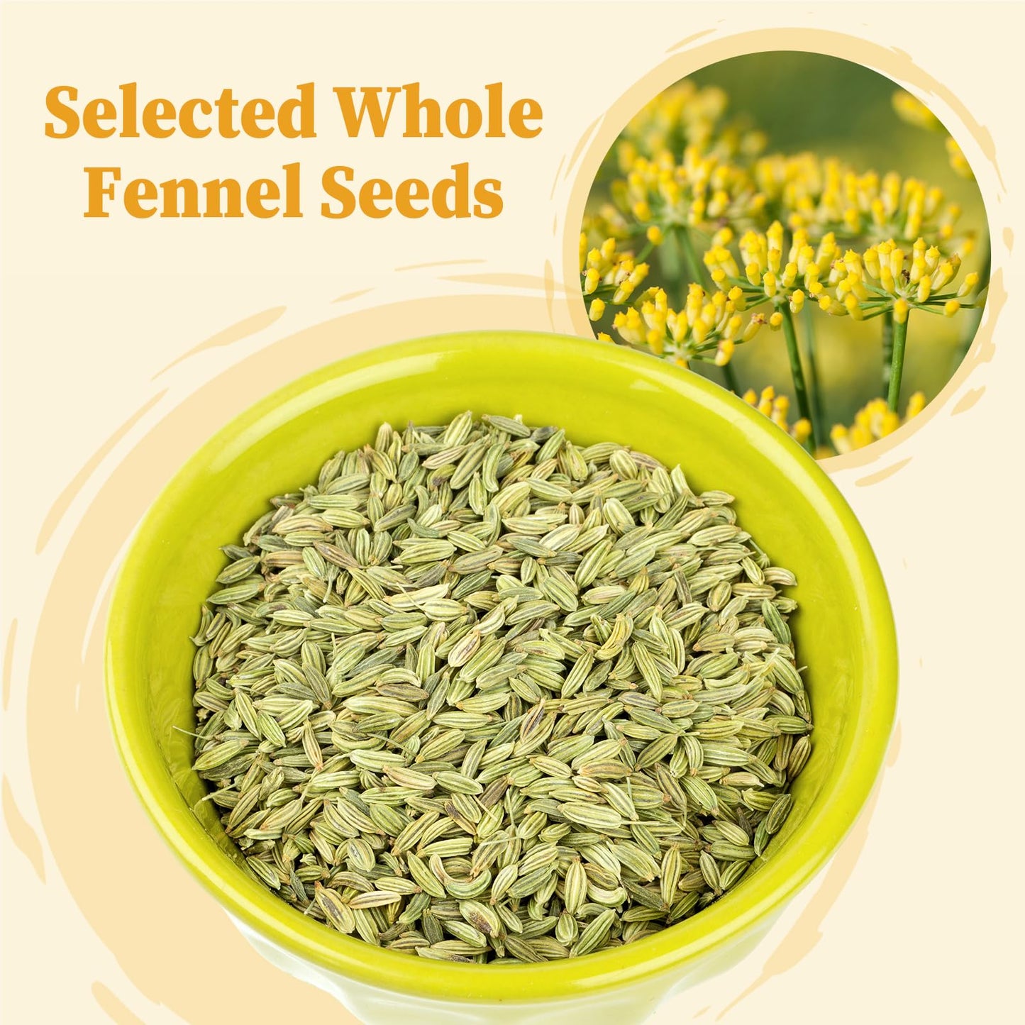 FullChea Fennel Tea Bags - Non-GMO, Caffeine-free, Helps Digestion - 30 Count