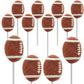 Fruidles Sports Ball Candy Variety Pack - Basketball, Football, Soccer, Baseball - Individually Wrapped - 24-Pack - Football