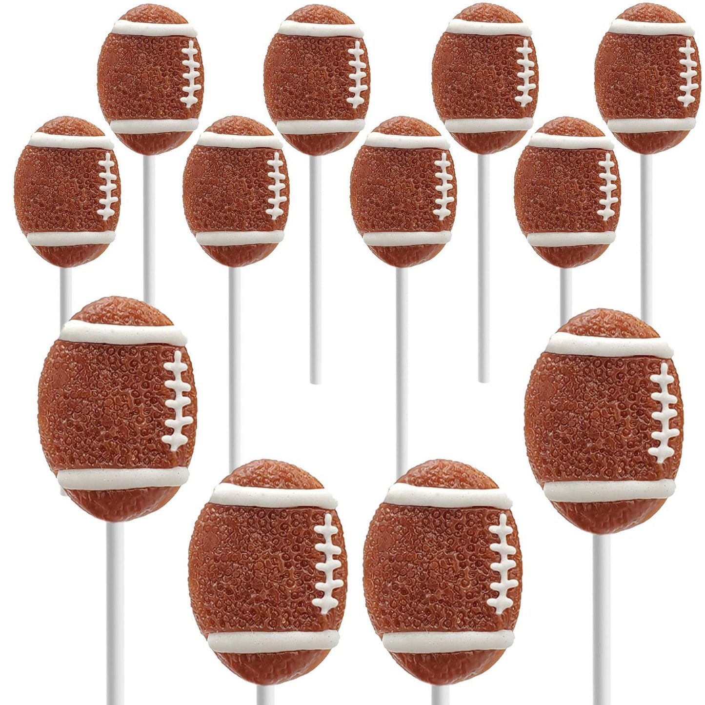 Fruidles Sports Ball Candy Variety Pack - Basketball, Football, Soccer, Baseball - Individually Wrapped - 24-Pack - Football