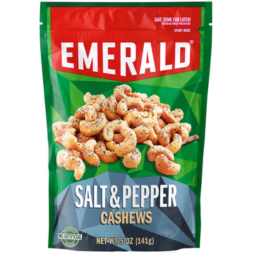 Emerald Salt & Pepper Cashews 5 oz (2 Pack)