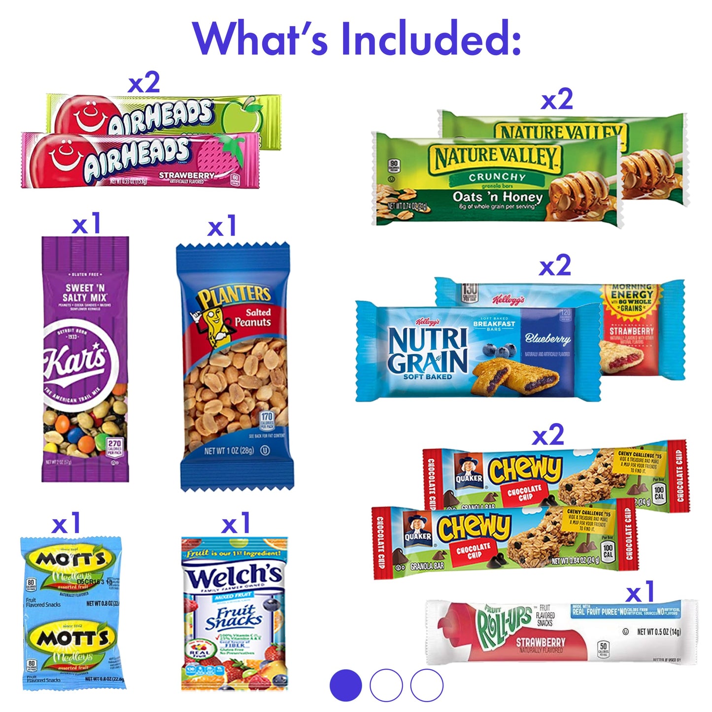 Sarahs Candy Factory Snack Variety Box - 46 Count Mixed Bars, Cookies, Chips, Candy for Office, Schools, Family