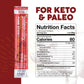 Paleovalley Pasture-Raised Pork Sticks - Maple Bacon Flavor Meat Sticks Individually Wrapped, 28G - 10 Sticks - Gluten-Free Prot