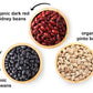 Food to Live Organic Dry Beans Bundle - Black, Pinto, Kidney Beans, 15 LB Total, Non-GMO, Vegan, Kosher, Bulk