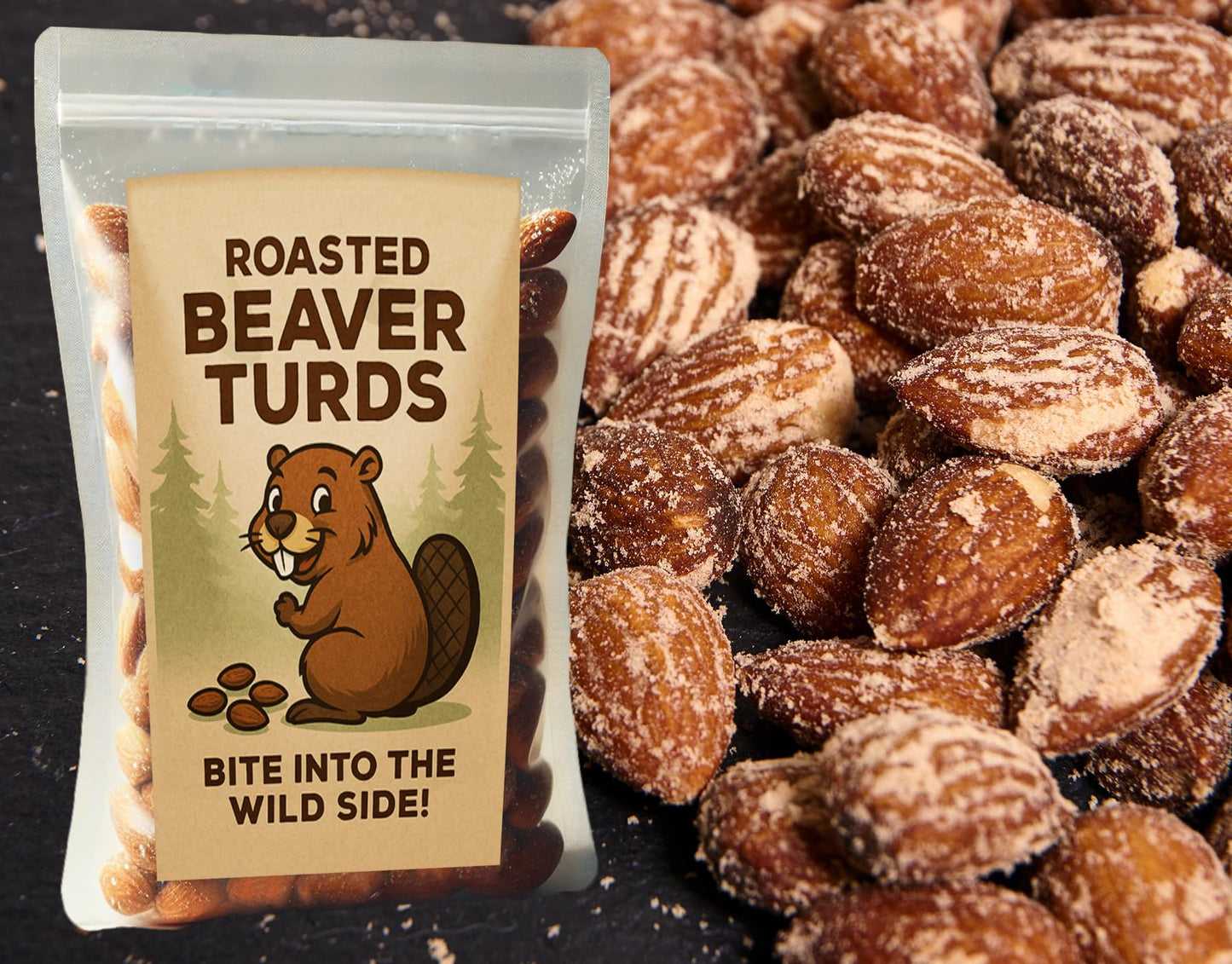 Gears Out Gourmet Almonds – Cheeky Snack Gift, 8 oz, Crunchy Delight