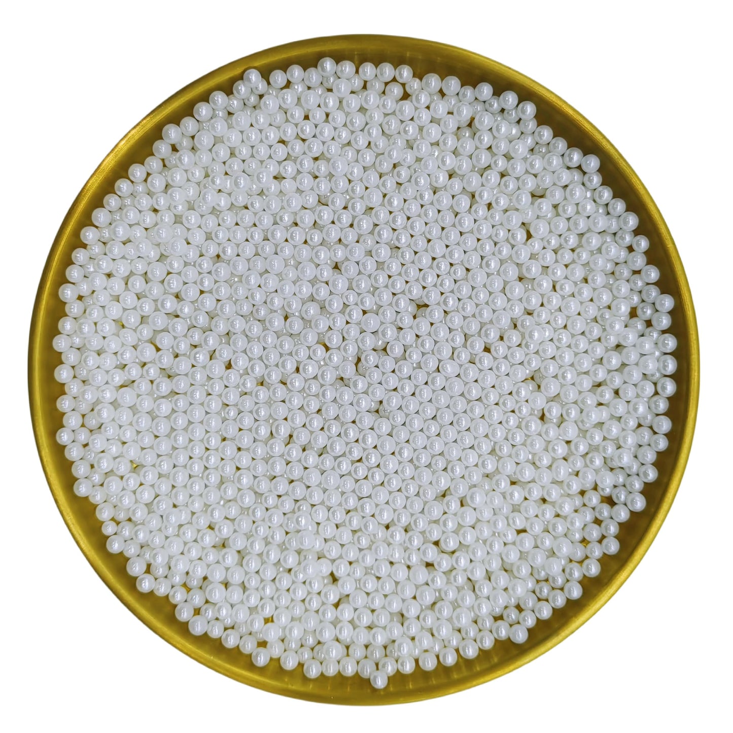 Edible White Pearl Sugar Sprinkles Candy 4Mm Mini Pearls Cake Decorations Cupcake Toppers Cookie Decorating Perfect For Wedding