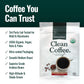 Natural Force - Organic Clean Coffee Classic  Mold & Mycotoxin Free  Lab Tested for Toxins & Purity  Low Acidity  Incredible Taste & Aroma  Whole Bean Medium Roast  12 oz
