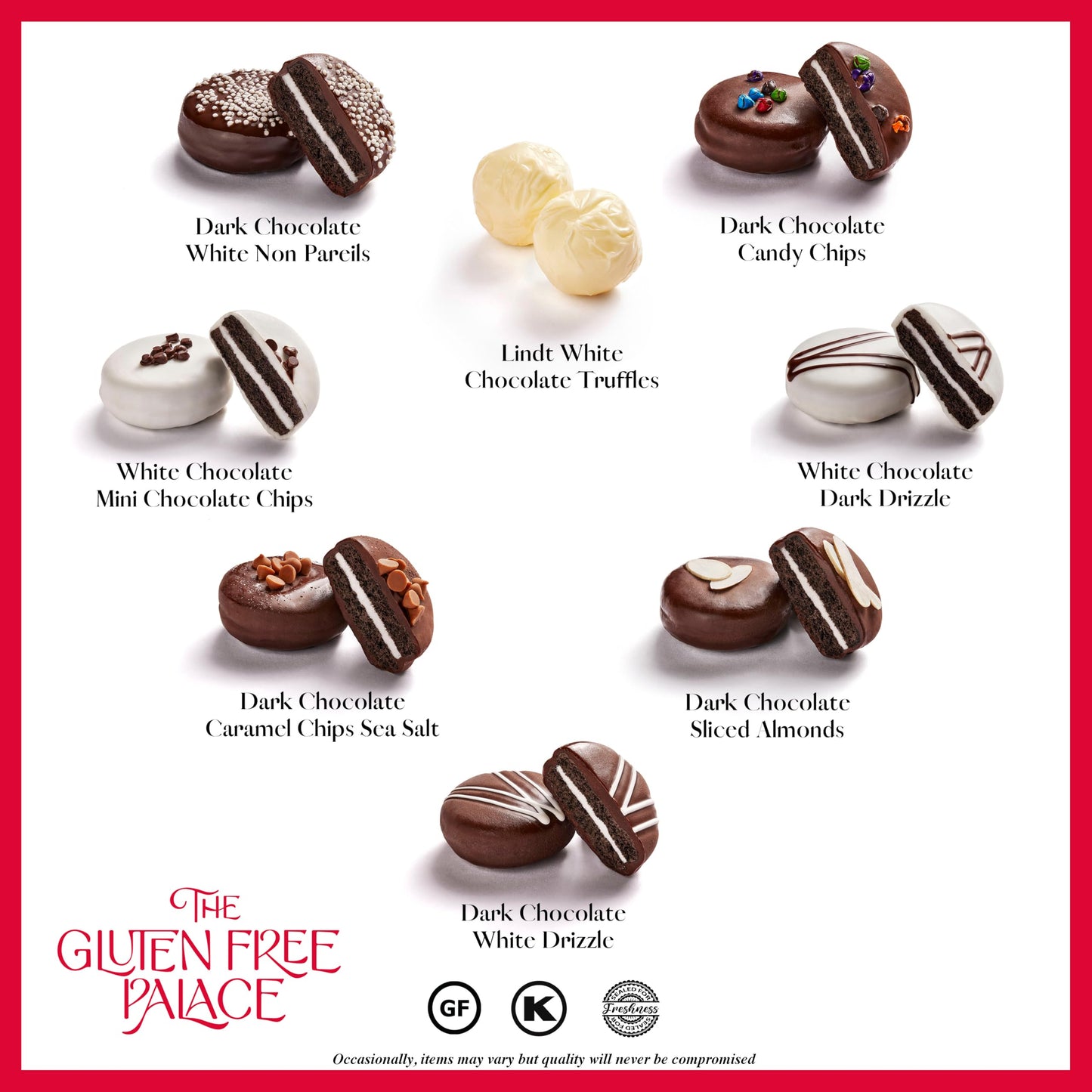 Gluten Free Palace Heart Chocolate Cookies Gift Basket - Assorted Gluten-Free Cookies & Milk Chocolate - Mothers Day Cookie Gift
