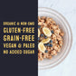 Wella Cereal Oatmeal Alternative, Gluten-Free Breakfast Hot Cereal, Grain-Free Paleo Organic Vegan High Protein Superfood, Plant-Based Non-Gmo, Low In Net Carbs, Multi-Serve Bag, Snickerdoodle Flavor (1 Count, 12.8 Oz. Bag)