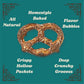 Unique Snacks Original Splits Pretzels, OU Kosher, Non-GMO, 11 Oz. Bag, Pack of 6