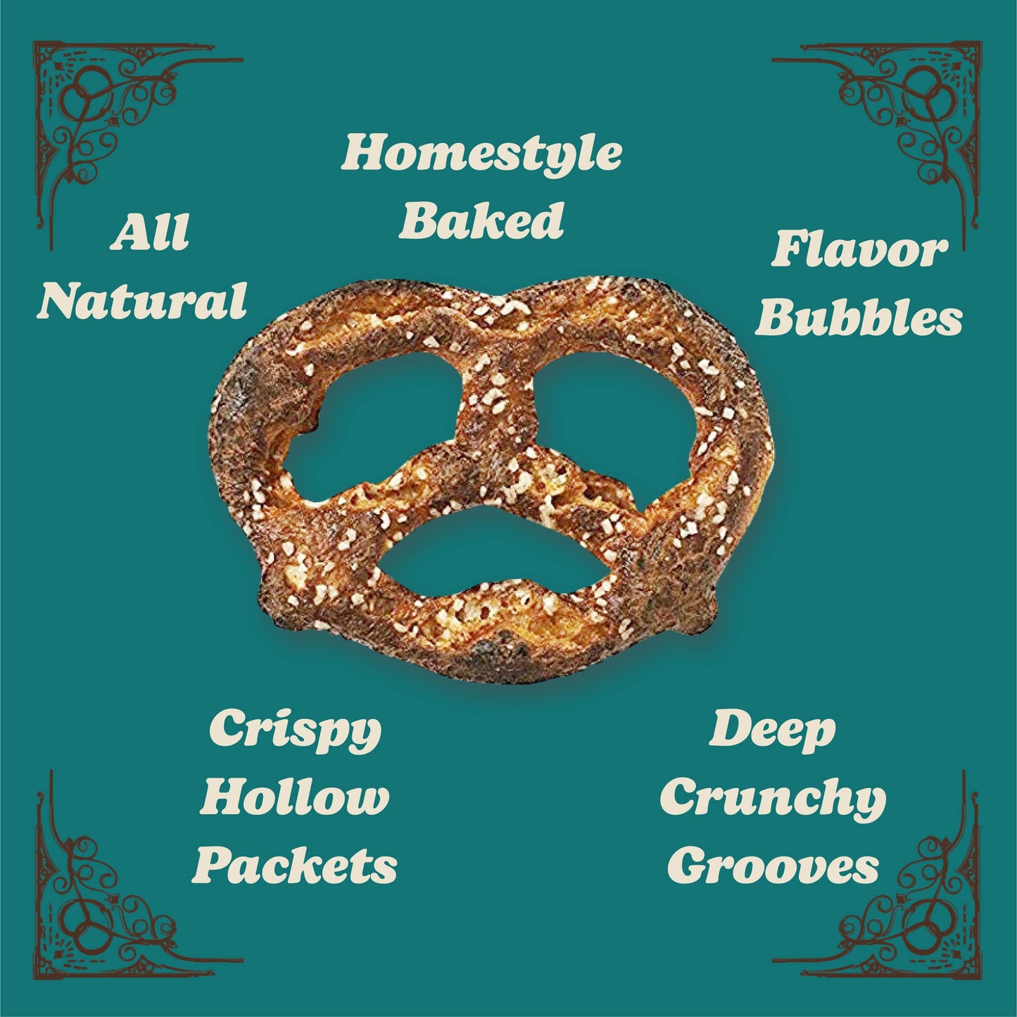 Unique Snacks Original Splits Pretzels, OU Kosher, Non-GMO, 11 Oz. Bag, Pack of 6