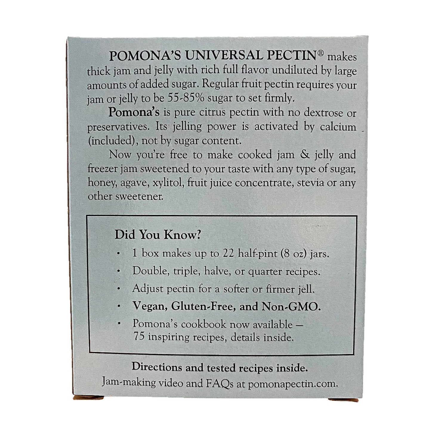 Pomonas Universal Pectin 3 Count 1.1 Ounce Boxes (3.3 Ounces Total) - Perfect for Making Jams and Jelly - Contains No Sugar or