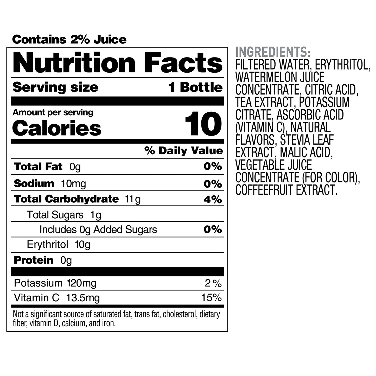 Bai Boost Watamu Strawberry Watermelon Antioxidant Beverage, 18 Fl Oz Bottle, Pack of 12