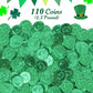 Albert Premier Belgian Chocolate Coins Bulk Pack - Approx. 110 Green Foil Wrapped Milk Chocolate Coins Candy For Party Favors, G