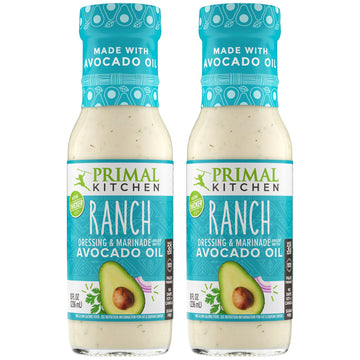 Primal Kitchen Ranch Dressing & Marinade, Made With Avocado Oil And Cage-Free Eggs, 8 Fluid Ounces, Pack Of 2