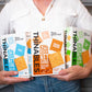 Fiber Gourmet Ranch Thinables Baked Cheese Crackers - Healthy Keto Crackers, Low Calorie High Fiber Snack, 6g Net Carbs, 70 Calo