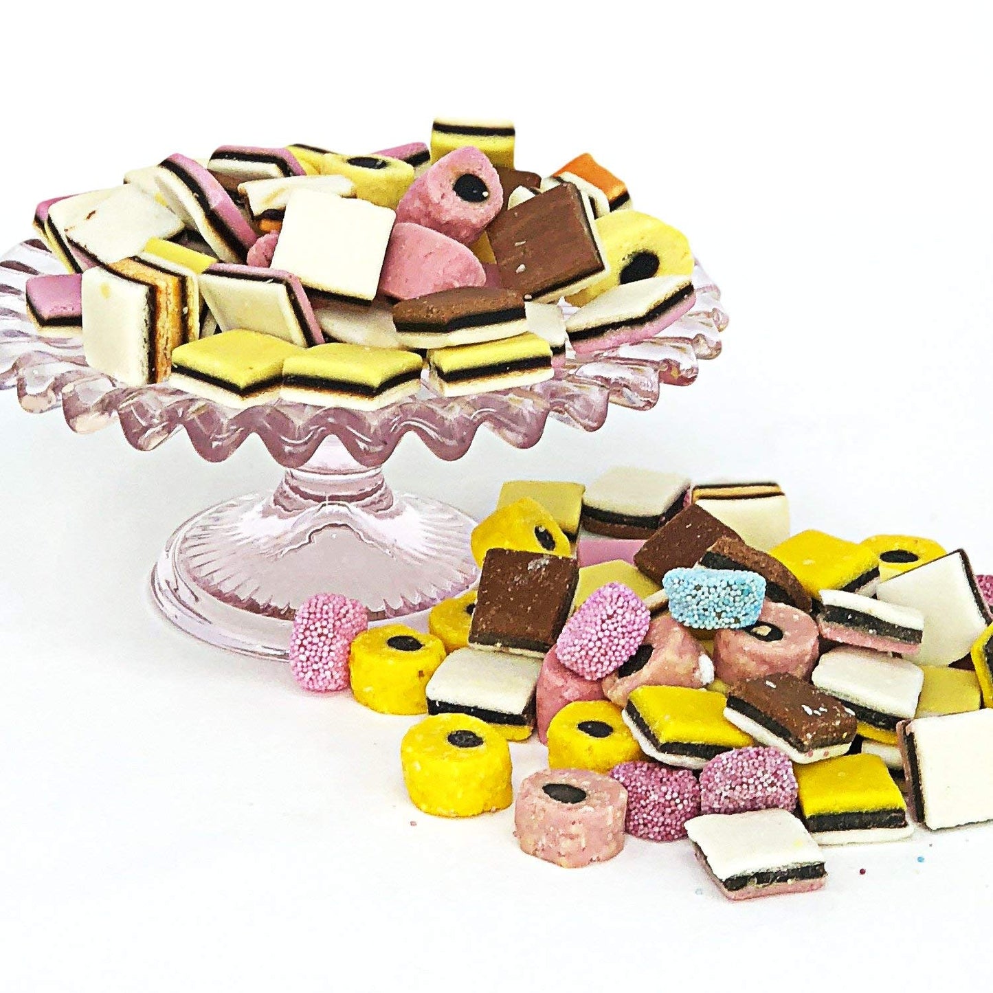 By The Cup English Licorice Allsorts Candy, 5 Lb Bulk Bag
