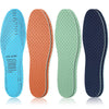 3 Pairs Breathable Shoe Insoles Inserts Ultra Soft Cushioning Walking Comfort Insoles Double Layer Latex Foam Perforated Insoles