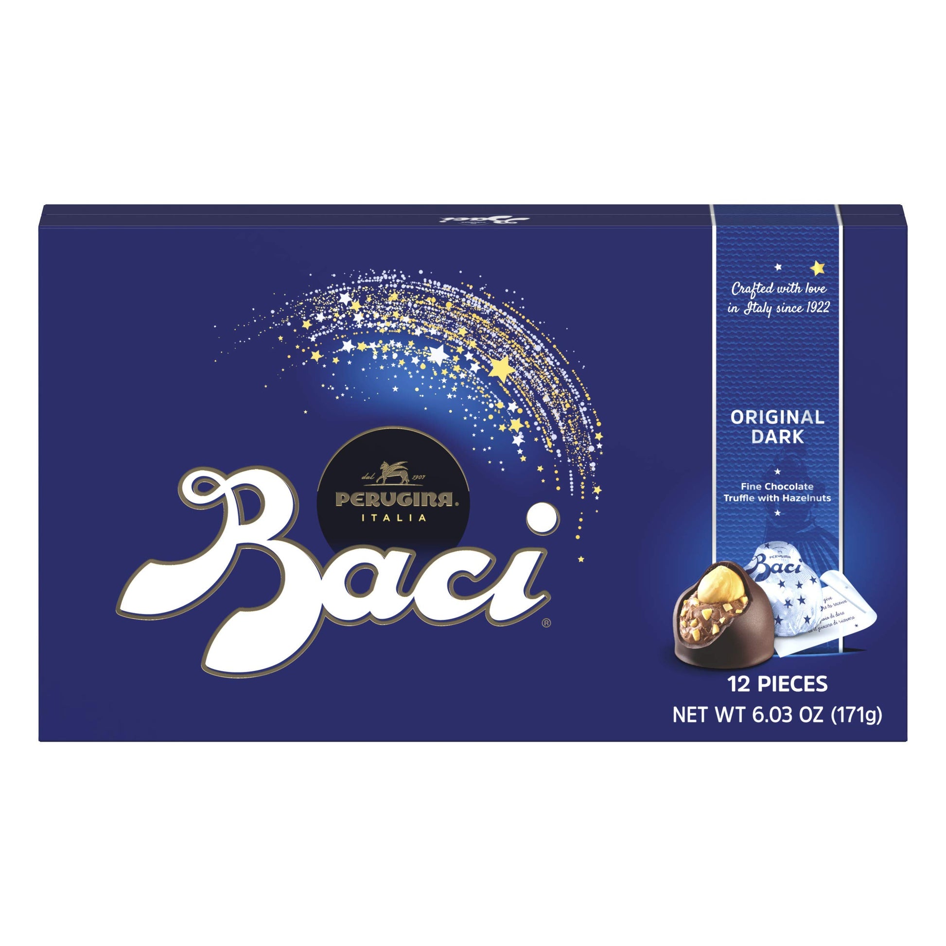 Baci Perugina Classic Dark Chocolate12 Piece Box, 6.03 Ounce