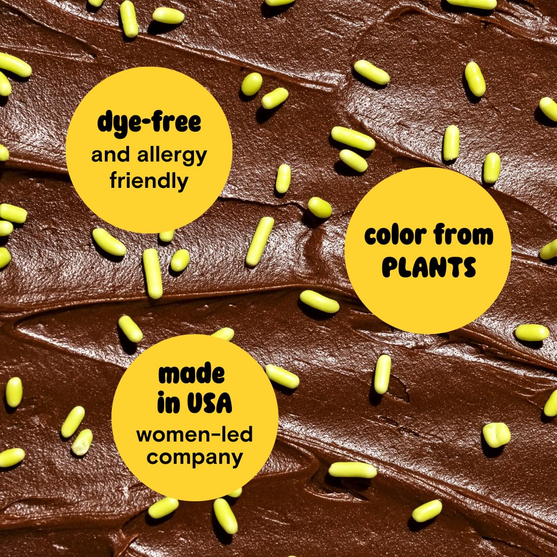 Supernatural Grassy Green Softies Sprinkles, Dye-Free, Made In Usa, Soy Free, Gluten Free, Vegan, 16Oz