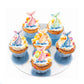 ZHUOWEISM Edible Mermaid Tail Cupcake Toppers 60 PCS Under the Sea Decorations Design 3
