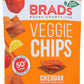 3Oz Cheddar Flavor - Famous Brads Raw Chips - Vegan, Gluten Free, Natural, Healthy Snack