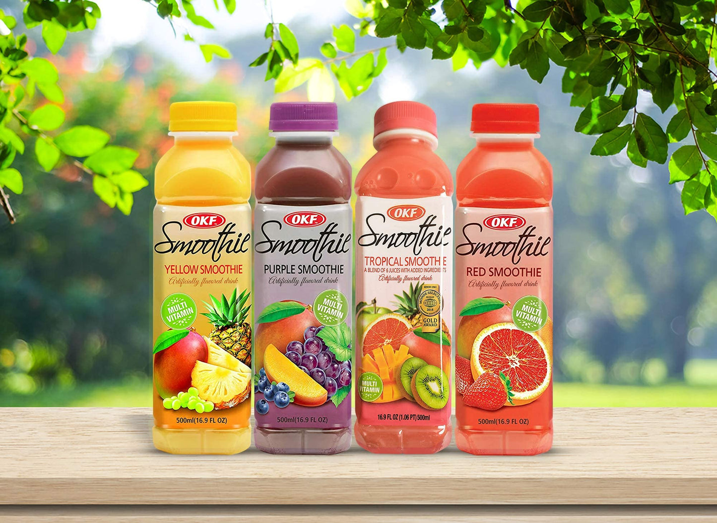 OKF Smoothie Multi Vitamin Drink Variety Pack, 20 Count, 16.9 Fluid Ounce, 7 Flavors