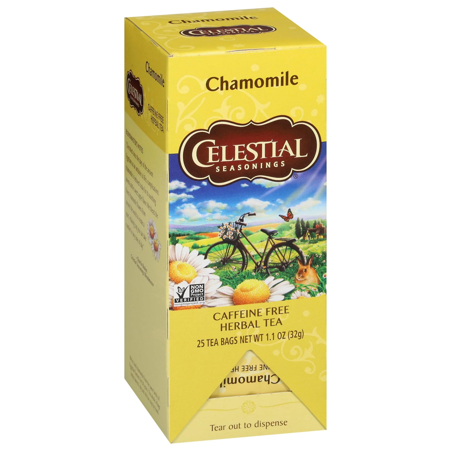 Celestial Seasonings Herbal Tea, Caffeine Free Chamomile, 25 Tea Bags, Pack of 1