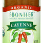 Frontier Organic Red Pepper (Cayenne), Ground, 1.7-Ounce Container (Pack Of 4)