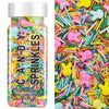Pastel Sprinkles for Cake Decorating, 3.53oz Spring Bunny Sprinkle Mix, Edible Easter Sprinkles for Baking, Ice Cream, Cookies, 