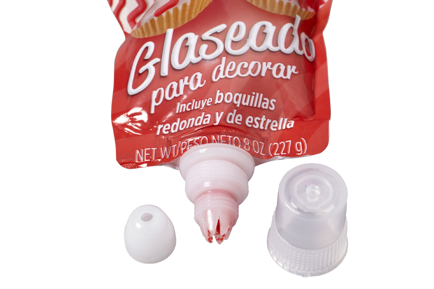 Wilton Icing Pouch with Tips, 8 oz, Red, Model 704-0188