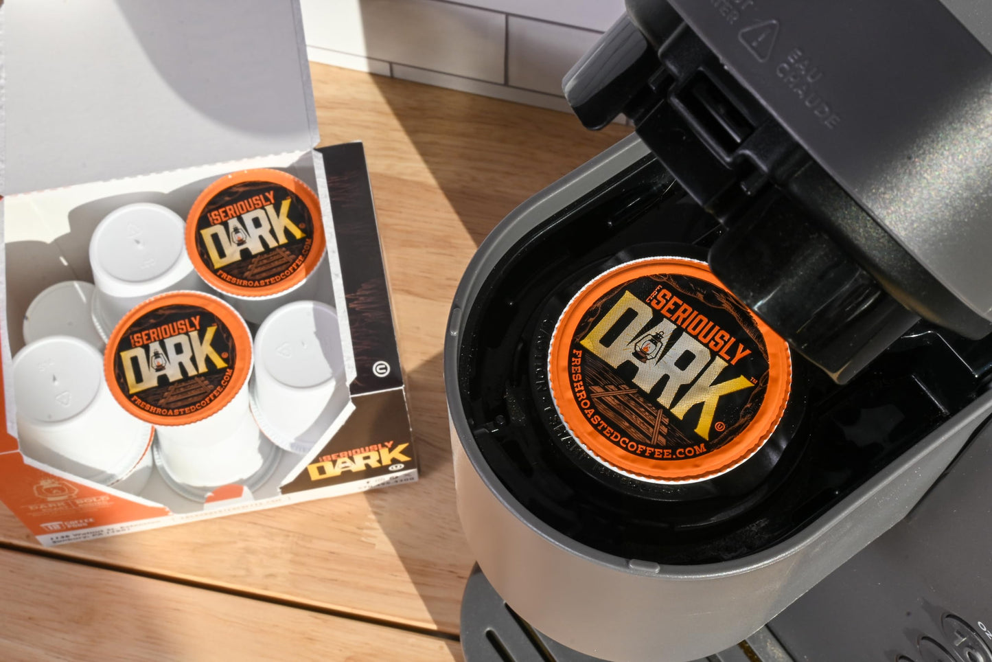 Fresh Roasted Coffee Dark Roast Artisan Blend, 24 Pods for K Cup malt-inspired