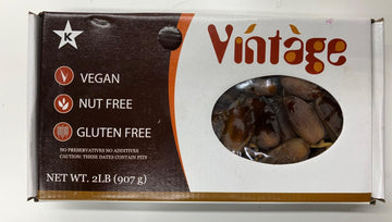 Vintagee Algeria Premium Branched Deglet Noor Dates, 2 Lb (907G)