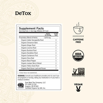 Yogi Tea Herbal Detox Variety Pack - 16 Tea Bags Per Pack (3 Packs) - Organic Detox Tea Sampler - Includes Detox Tea, Peach Deto