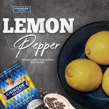 Chinook Seedery Roasted Jumbo Sunflower Seeds - Keto Snack - Lemon Pepper - 4 oz (Pack of 3) - Gluten Free, Non-GMO