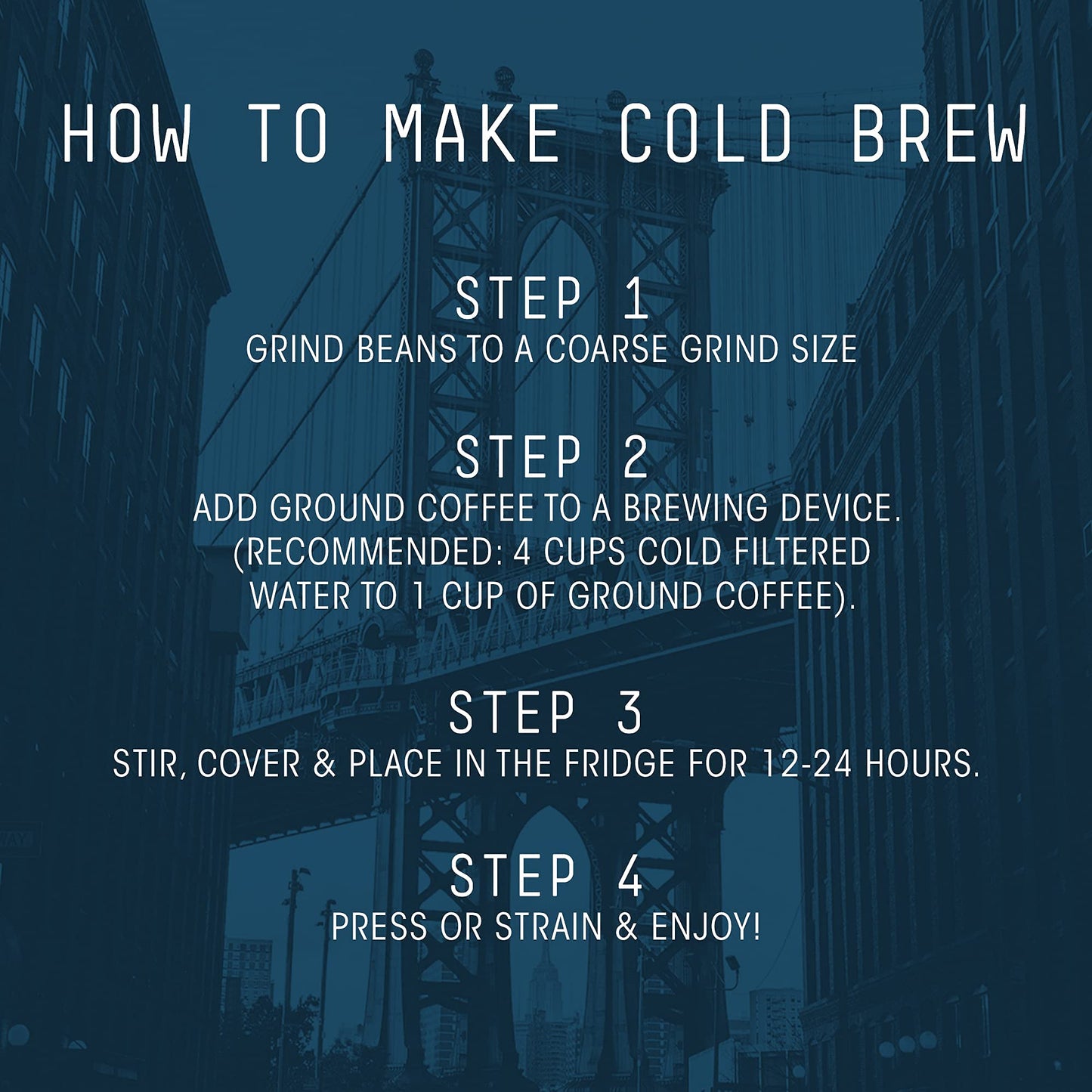 Stone Street Cold Brew Coffee, Low Acid, 100% Arabica, Dark Roast, Coarse Ground, 32 Ounce