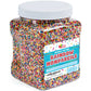 Rainbow Nonpareil Sprinkles - 1.8 Pounds - Non-Pareil Sprinkles For Ice Cream - Bulk Rainbow Sprinkles For Cookies, Cupcakes, Cake Decorating - Mini Round Birthday Sprinkles