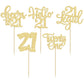 30Pcs 21St Birthday Cupcake Toppers Twenty One Legal 21St Cupcake Picks Cheers To 21 Years Old Cake Decorations For 21St Birthda