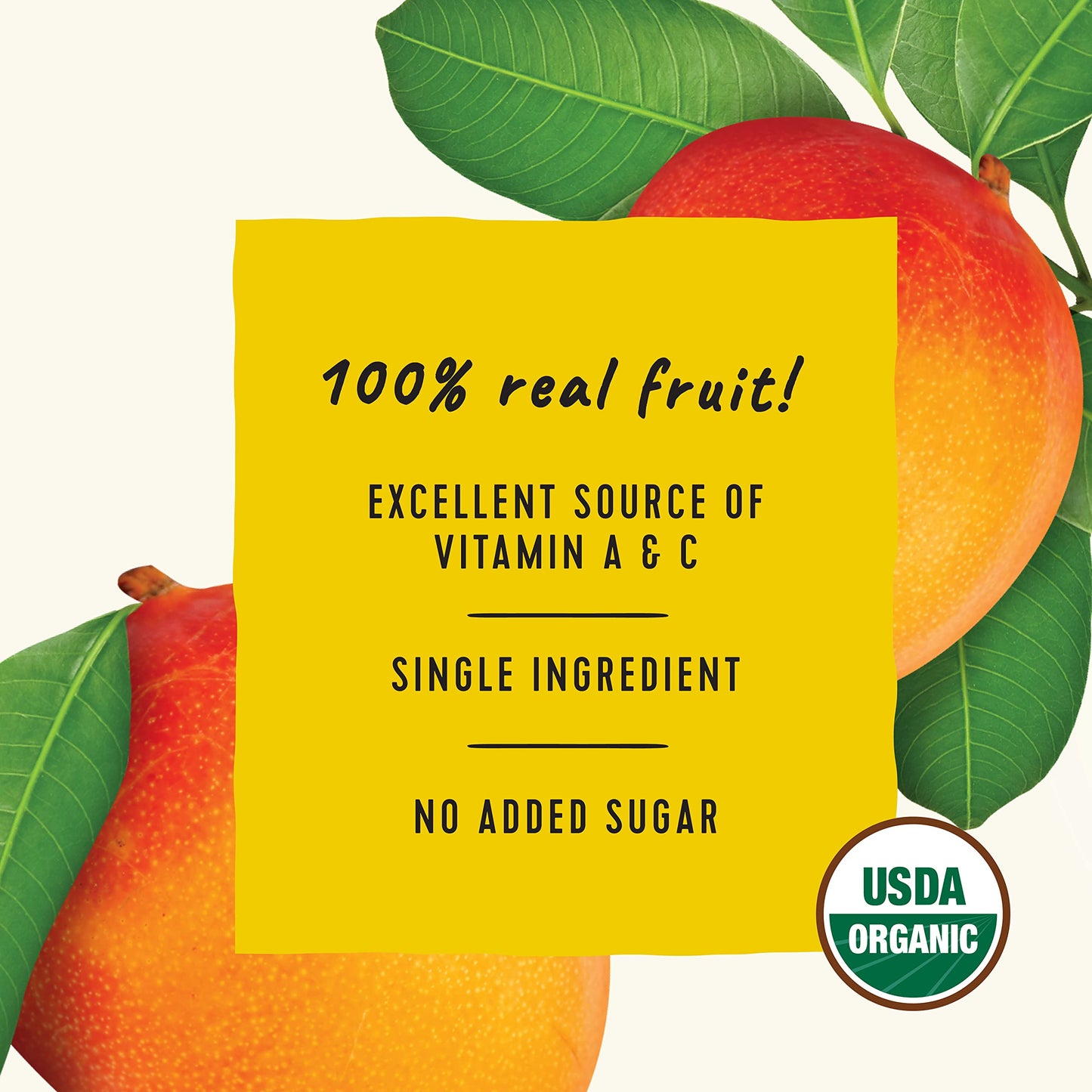 Golden Farms Mango Pouches, Single Ingredient Healthy Snacks (Pack Of 12), 100% Pure Fruit, No Added Sugar, Vegan, Gluten-Free,